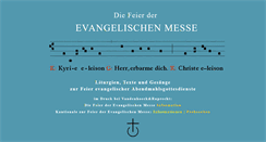 Desktop Screenshot of evangelische-messe.de