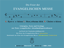 Tablet Screenshot of evangelische-messe.de